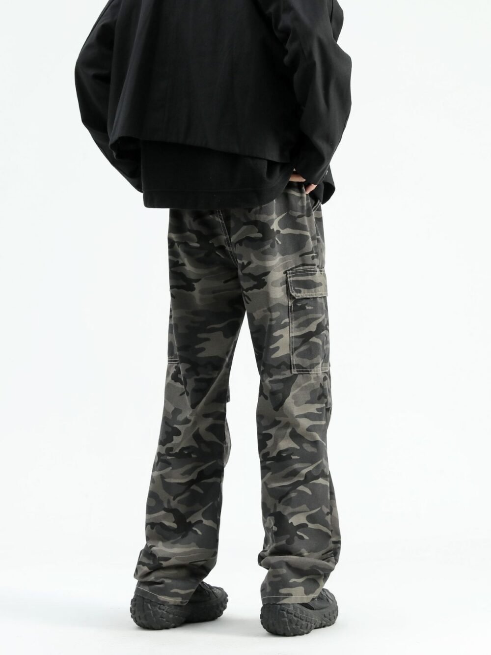 46a0451a-504c-4111-ab41-d1d091395e4b.jpg Fashion Brand Design Sense Paratrooper Denim Trousers