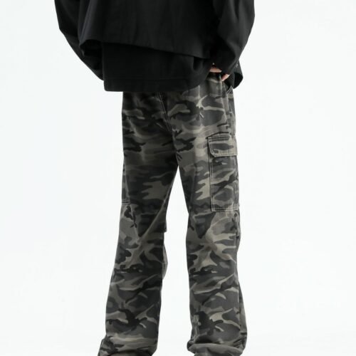 46a0451a-504c-4111-ab41-d1d091395e4b.jpg Fashion Brand Design Sense Paratrooper Denim Trousers