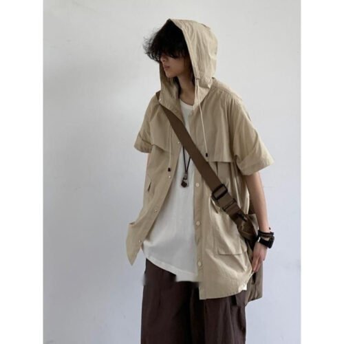50db6642-b033-403f-b22b-e6676cc473f8.jpg Men's Hong Kong Style Student Loose Niche Design Fun New Men's Material With Hat Lining