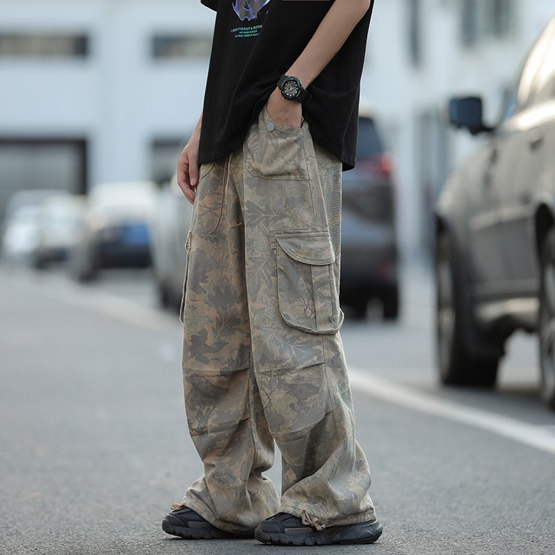 52fe2190-367d-4c05-8549-80b6d7e5983f.jpg Camouflage Workwear Pants Men's Wide Leg