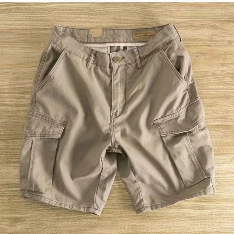 58535576-9514-4934-9ccc-063f85544010.jpg Workwear Casual Men's Loose Summer All-matching Straight Fifth Pants