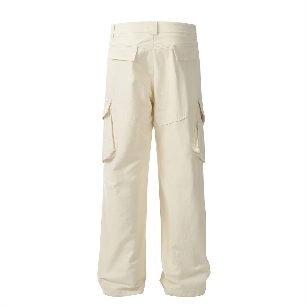60ea12c1-d6c3-4797-9cf6-318bc387b9ec.jpg Loose Cargo Trousers Men Fashion Brands Knee Pleated