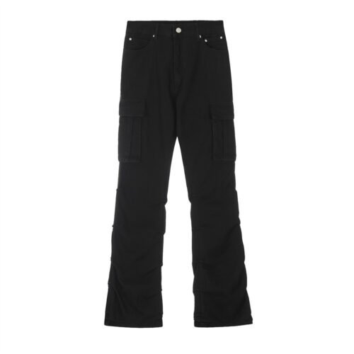 Pleated Overalls Denim Trousers Men's Design