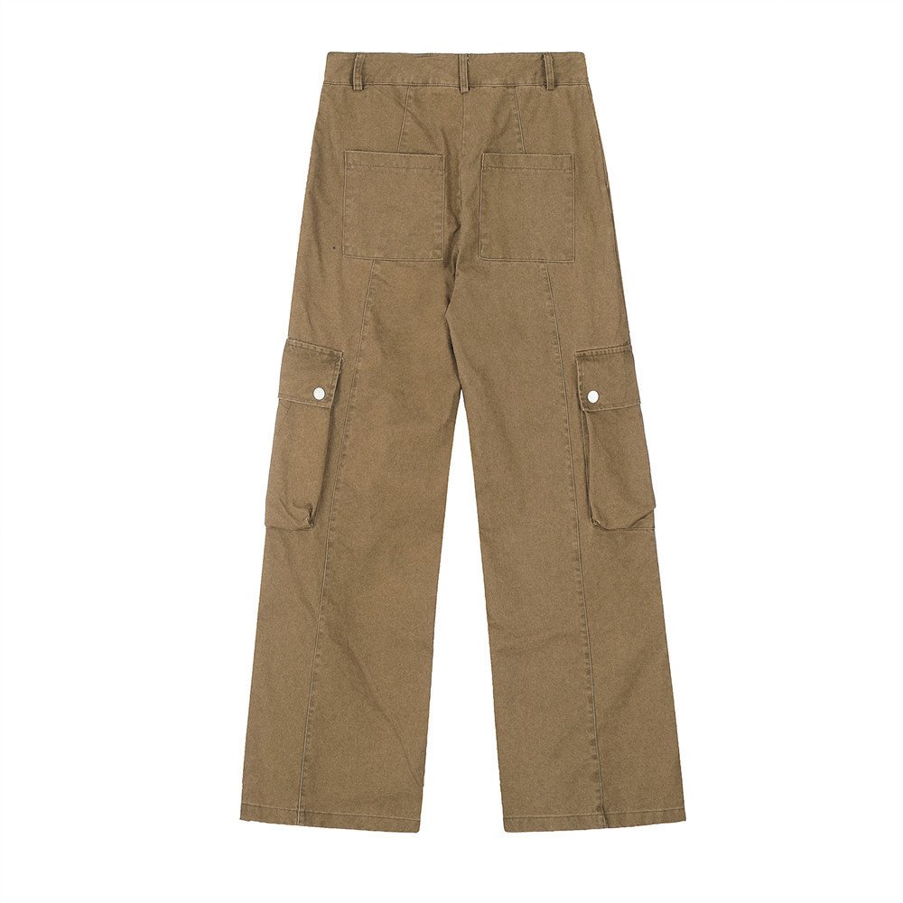 664fcb90-9b44-4d4c-9e8f-6121355f03fd.jpg Punk Washed And Worn Loose Straight Cargo Men Trousers