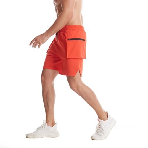 Men's Breathable Training Cool Five Quarter Pants For Summer Casual Wear