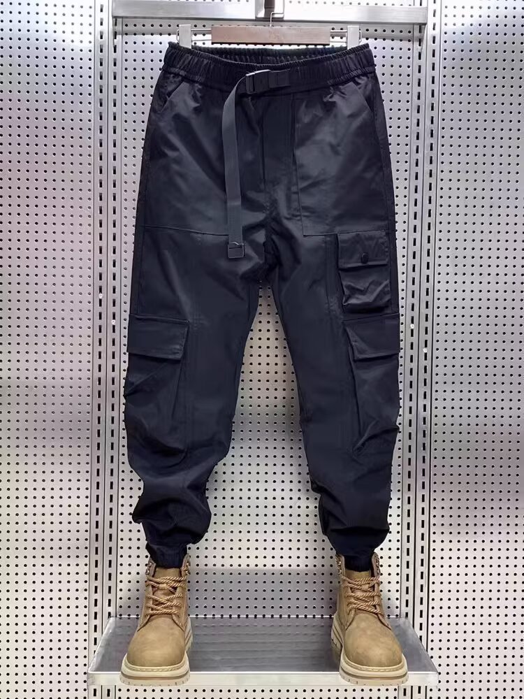 Wear-resistant Men's Multi-pocket Versatile Polyester Overalls