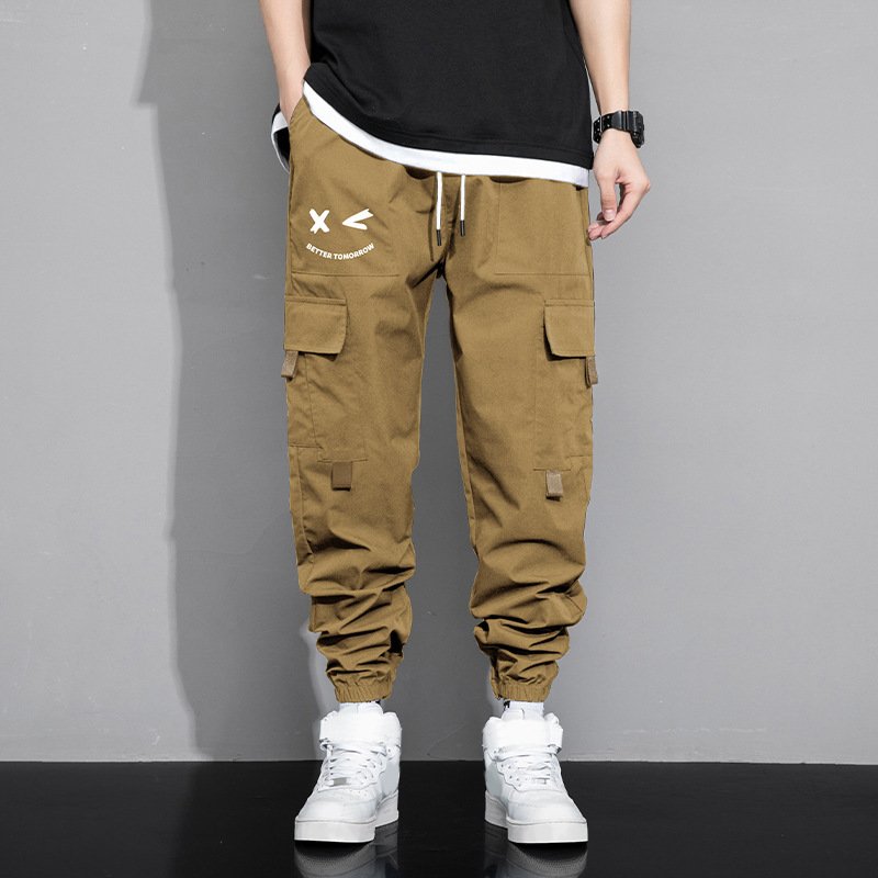 734a1ed6-e51a-4b0e-934f-78e963e350fd.jpg Spring And Autumn Men's New Trendy Loose Cargo Pants Versatile Outdoor Multi-pocket Leisure
