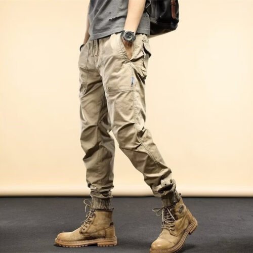 771582c3-cd48-446b-8cf3-5c4b18e5f1db.jpg Fashion Loose Casual Loose Ankle-tied Jogger Pants