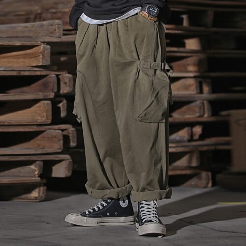 7e34016d-8936-4c56-ac62-13e77836ece6.jpg Multi-Pocket Workwear Men's High Street Wide Leg Pants