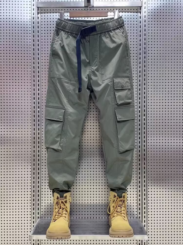 Wear-resistant Men's Multi-pocket Versatile Polyester Overalls