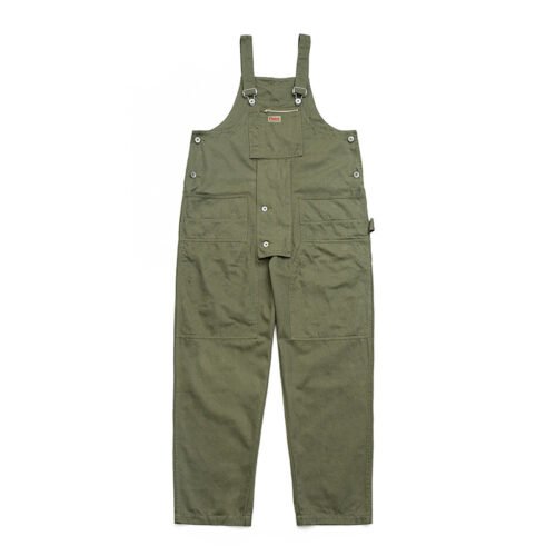 Japanese Style Workwear Suspenders Multi-pocket One-piece