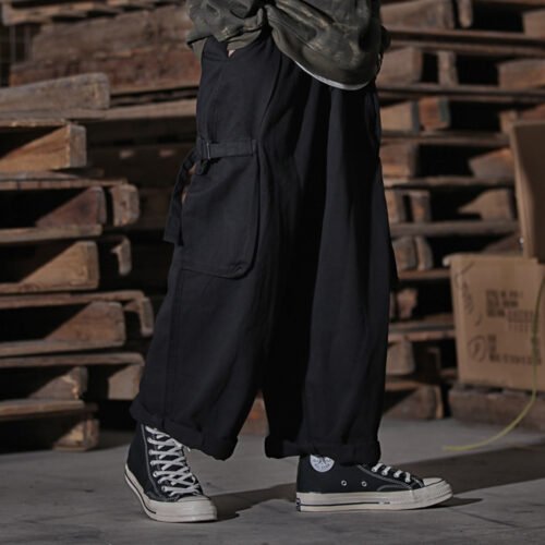 906fc56c-a2e9-443b-8b68-49200f487f67.jpg Multi-Pocket Workwear Men's High Street Wide Leg Pants