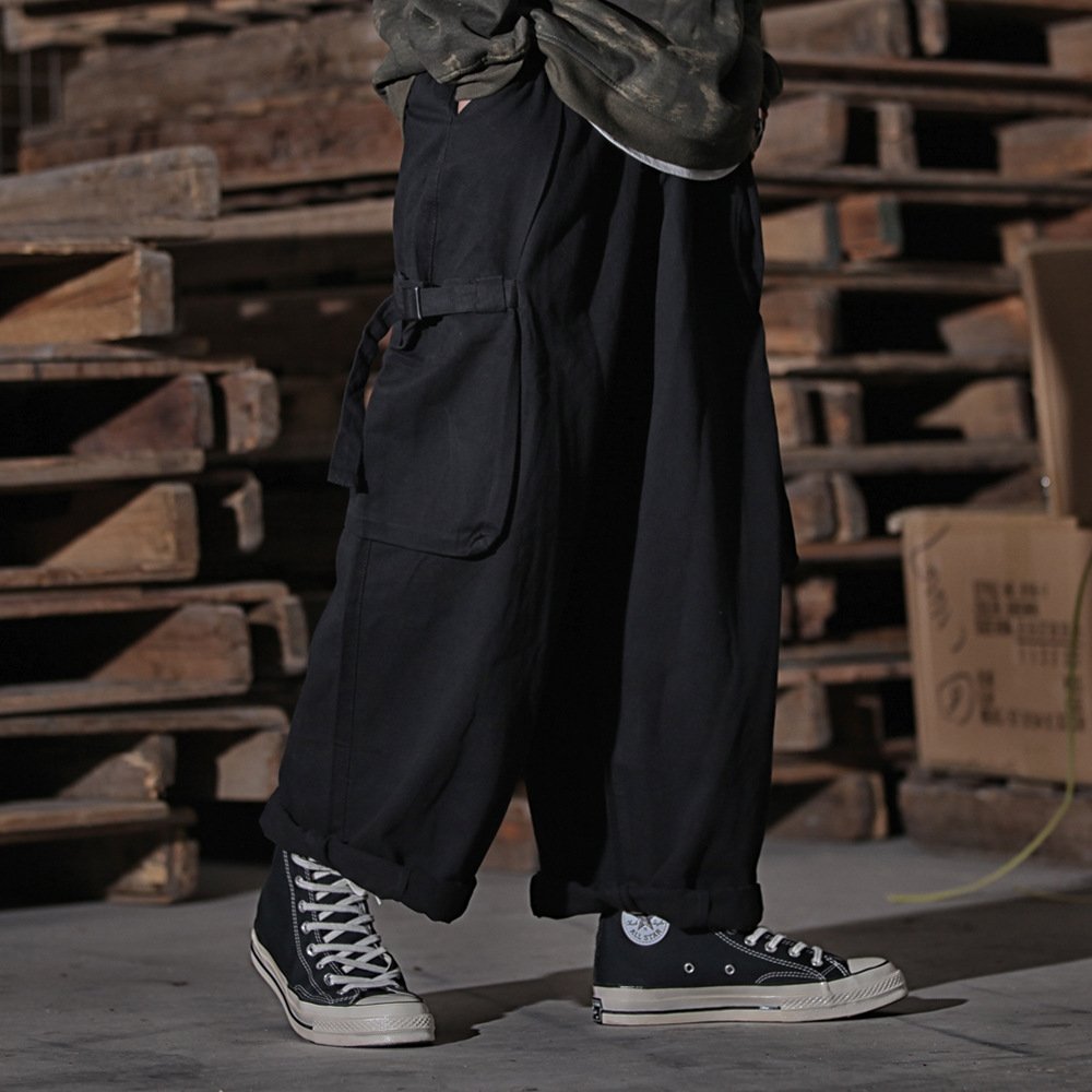 906fc56c-a2e9-443b-8b68-49200f487f67.jpg Multi-Pocket Workwear Men's High Street Wide Leg Pants