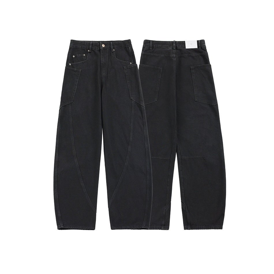 953098fd-bdf5-4cc4-8769-2df3f169b2a4.jpg National Fashion Retro Loose Denim Cargo Pants Wide Leg Trousers