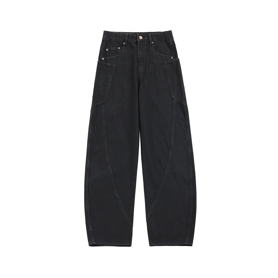 9e498d2a-4603-4aea-be8c-bc00c9e6128c.jpg National Fashion Retro Loose Denim Cargo Pants Wide Leg Trousers