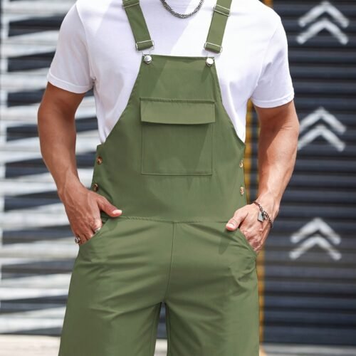 a870c26a-8331-4350-918c-7d751ba822da.jpg Men's Solid Color Fashion Casual Suspender Trousers