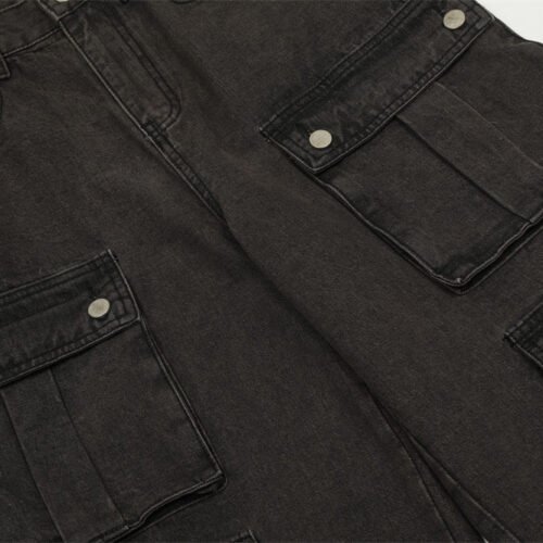 Do The Old Cowboy Overalls Loose Wide Leg Multi-pocket