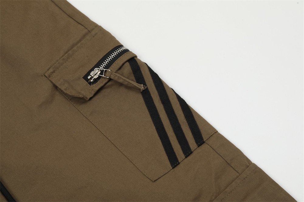 b1bb53d7-ea7d-47c2-8abe-0f0d58bbe9e5.jpg Three Bars Multi-pocket Cargo Pants Men's Loose