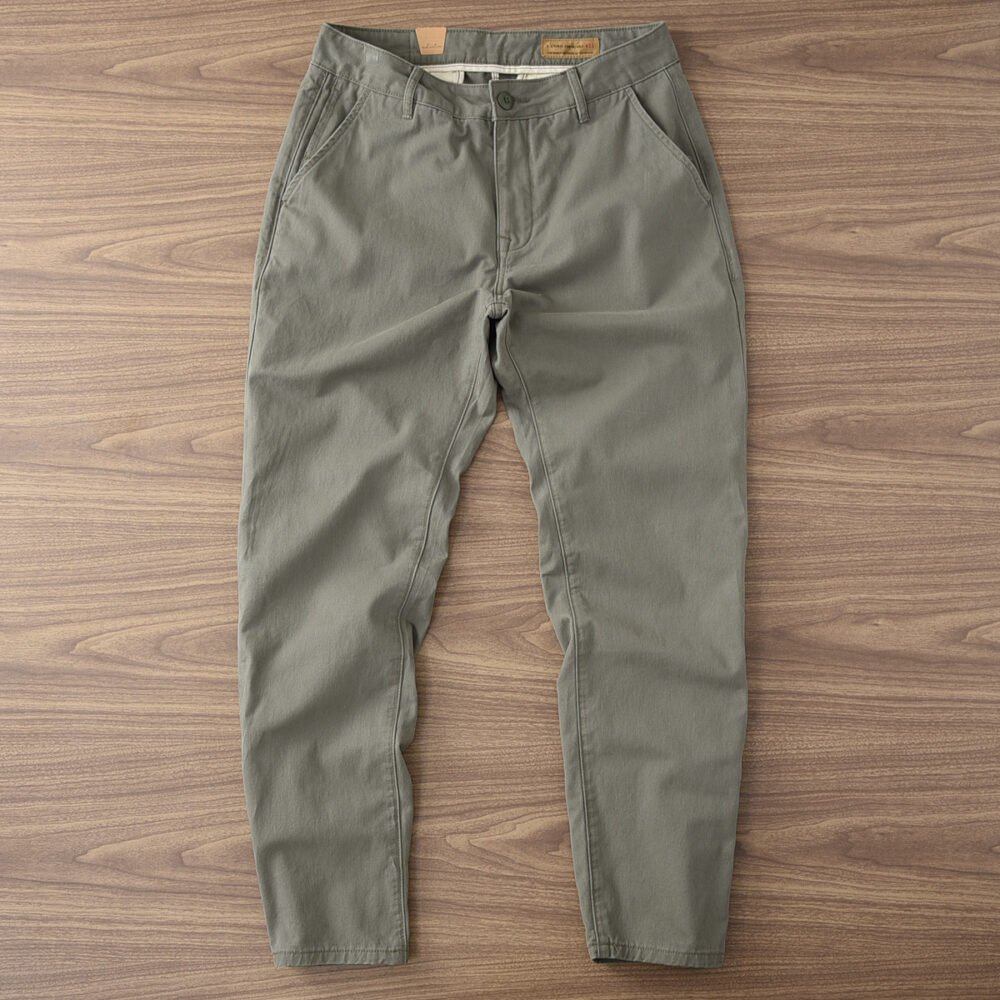 be8c0d4d-c0d7-4abc-a6e5-f2b60ee5c544.jpg Twill Cotton Men's Casual Pants Basic Loose Straight Casual Long Pants