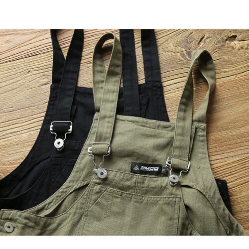 Casual Suspenders Pants Men's Business Shirt Trousers Workwear For Workers Loose Suspenders