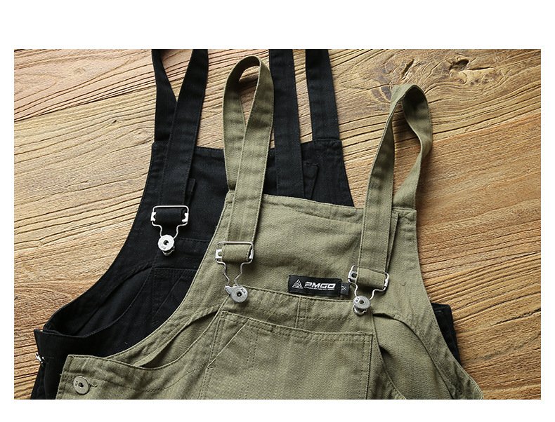 Casual Suspenders Pants Men's Business Shirt Trousers Workwear For Workers Loose Suspenders