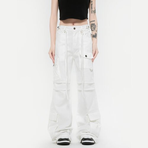 c0e20d04-8fd1-4353-9c69-cdaa26f866da.jpg Retro Lace-up Decoration Autumn And Winter Cargo Pants