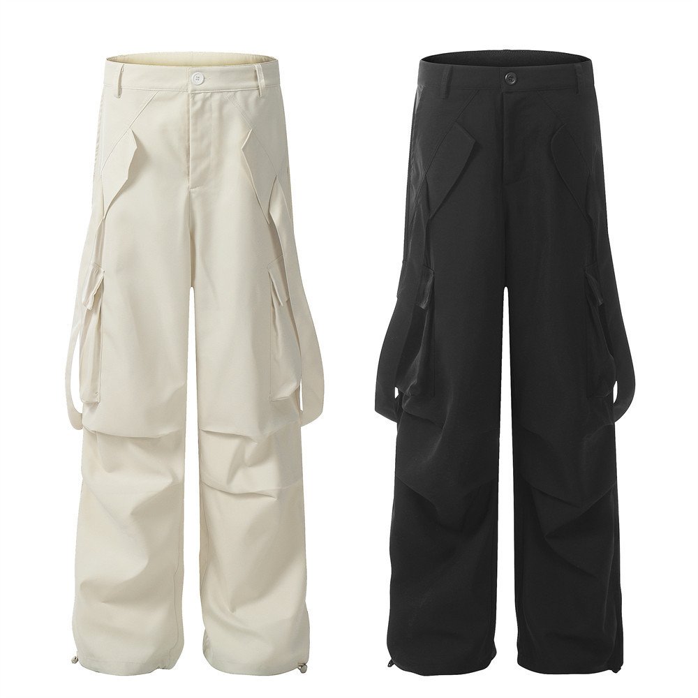 c0f8f3d4-bce5-496d-9f51-ce9941178f99.jpg Overalls Men's Ribbon Pocket Design Pleated