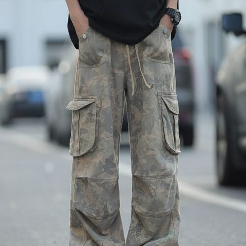 c1e6bc27-b08b-4ea2-b23b-e23190110b2f.jpg Camouflage Workwear Pants Men's Wide Leg