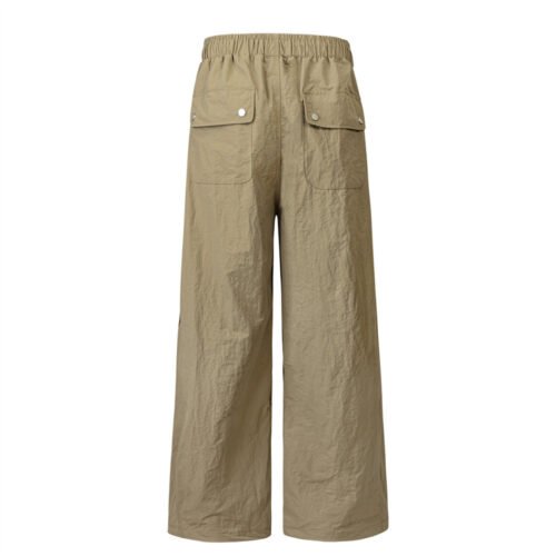c8a78d5f-a653-44d4-af39-442a962fe5d6.jpg American-style Drawstring Wrinkle Overalls Men's High Street Fashion Brand Casual Paratrooper Pants Pleated Loose Straight Trousers