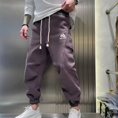 Bunched Feet And Fleece Overalls For Men