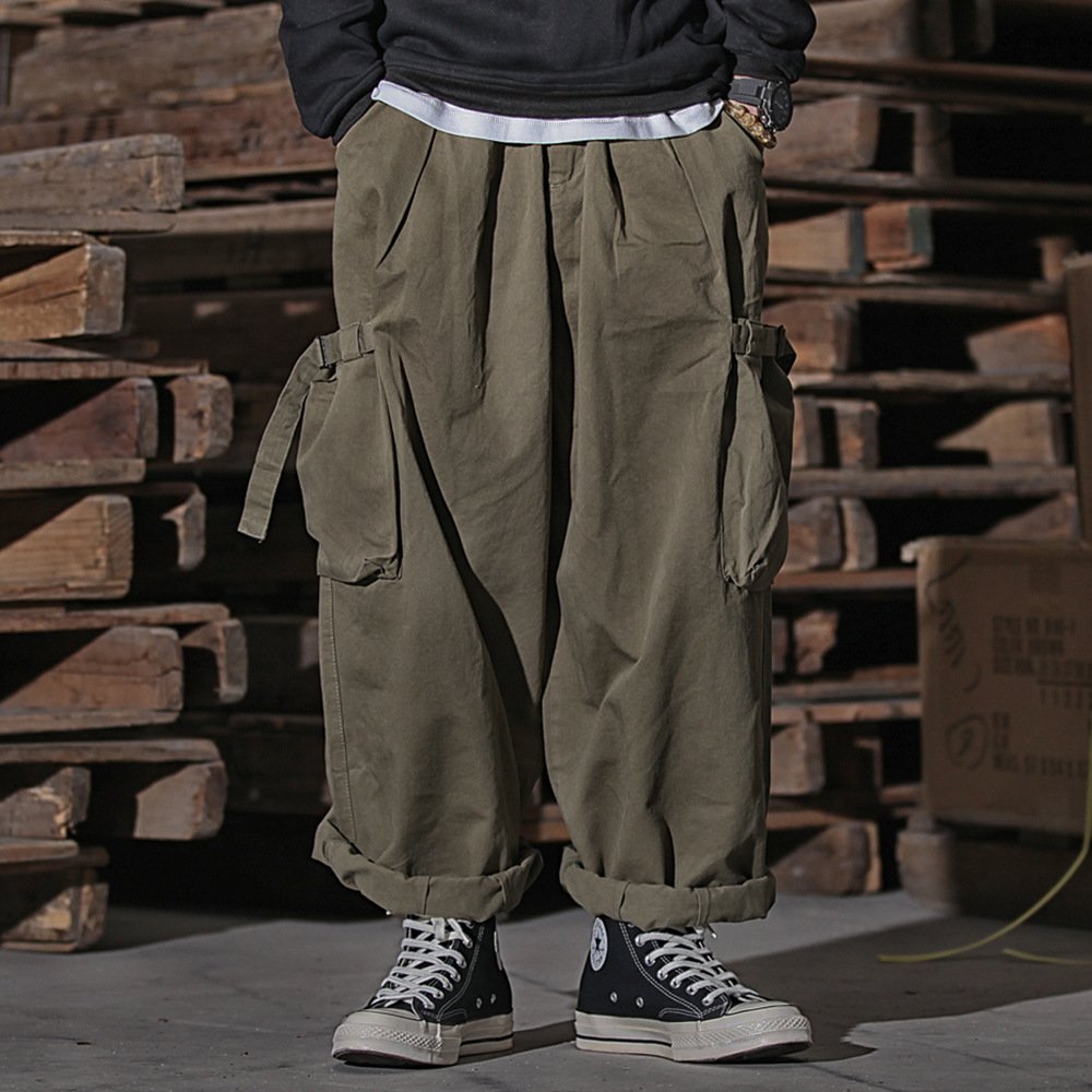 cda276c8-3499-4126-a221-9c8495b2d37c.jpg Multi-Pocket Workwear Men's High Street Wide Leg Pants