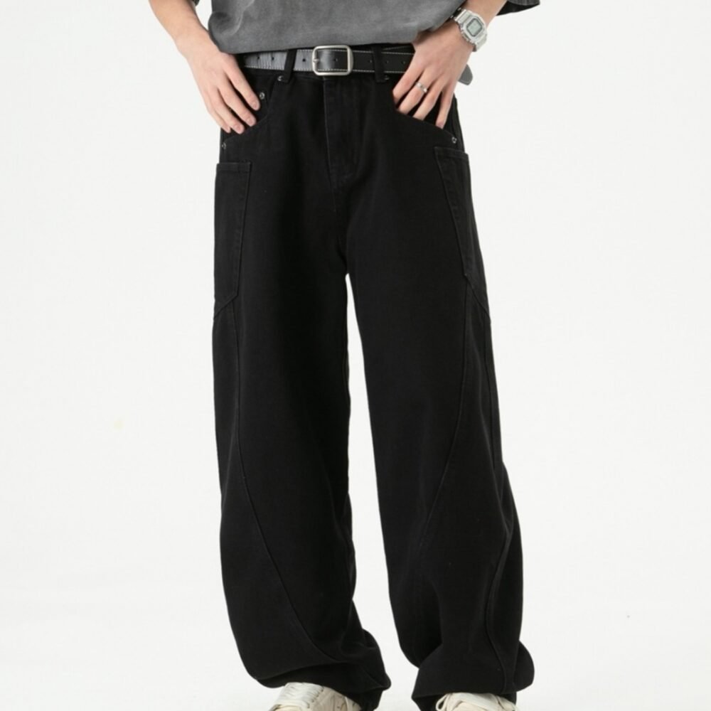 d3eab199-c6d2-4cfd-9a43-42562182a93a.jpg National Fashion Retro Loose Denim Cargo Pants Wide Leg Trousers