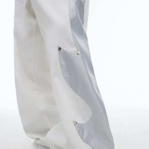 e20032ff-a9a6-42fc-b281-0a1bc0b2ee7b.jpg Niche Structured Leather Patchwork Flame Rivet Trousers