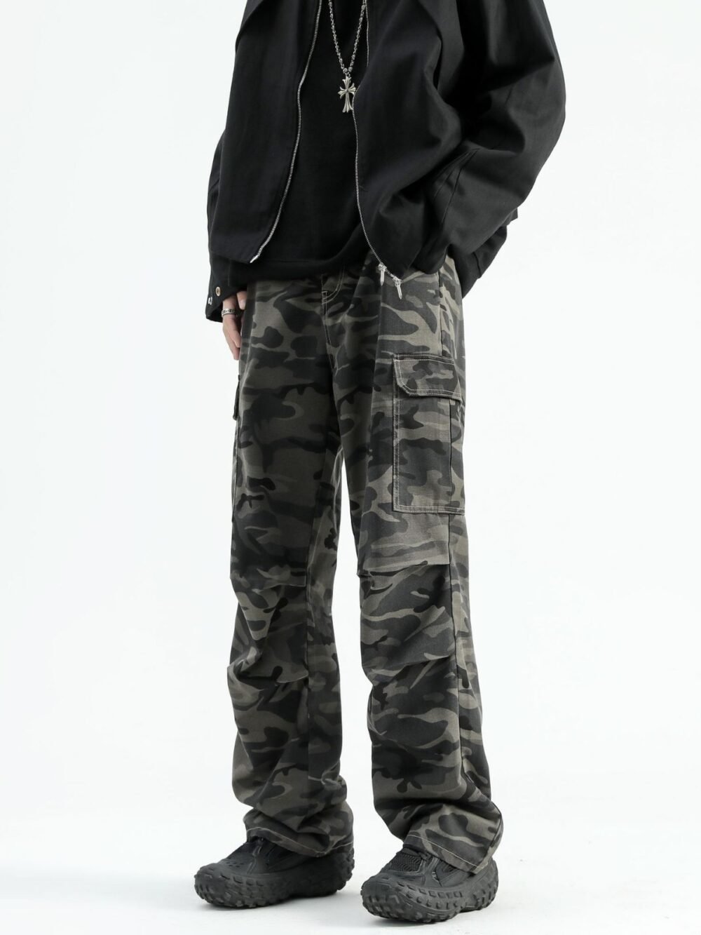 e21f0878-af5e-4be3-84fd-d44155549a56.jpg Fashion Brand Design Sense Paratrooper Denim Trousers