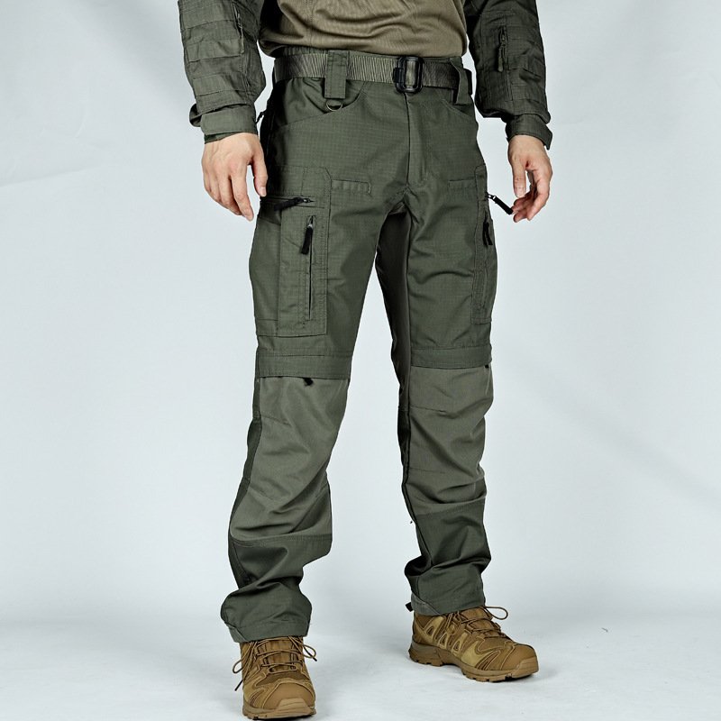 e4460c0f-7037-4ff4-b3f5-610460882c28.jpg P40 Tactical Knee Pads Men Trousers Outdoor Training Military Fans Wear-resistant Breathable Multi-pocket