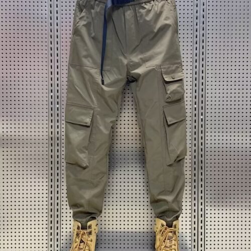 Wear-resistant Men's Multi-pocket Versatile Polyester Overalls